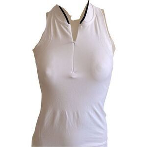 Athleta Quarter Zip top - XS white, NWOT, armpit to armpit-16 , L -25